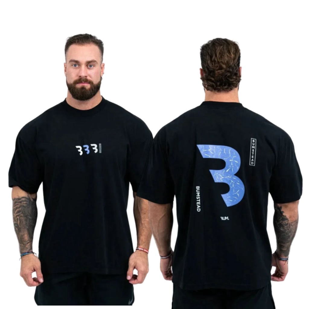 Camiseta Bumstead Oversized Roupas de Treino Fitness 100% Camisas de Algodão