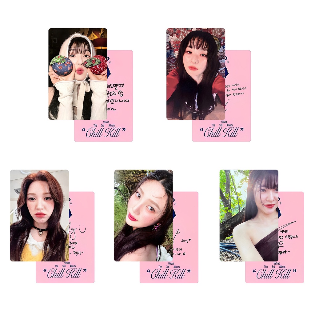 Kpop Red Velvet-Cartão Coletor De Cartões Pequenos De Chill Kill
