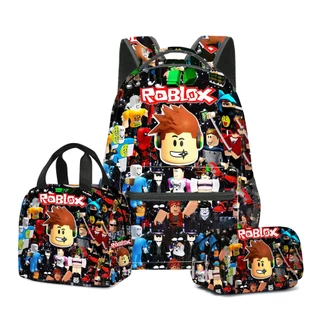 ROBLOX KIT De Costas Escolares Para Crianças 16IN Multifuncional ANIME 5-12 Anos Menino Menina Língua Estudantil