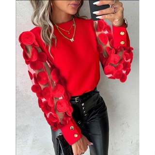 Blusas Elegantes para Mujer para Fiestas Sumemr 3/4 Sleeve Tops for Women,  3/4 Sleeve Blouses for Women, 2023 Summer Floral Clothes, Summer Fashion