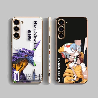 Novo Século Neon Gênesis 01 Lado Impresso E-TPU Liso Estojo Telefônico Para Samsung Galaxy S24 S23 S22 S21 S20 S10 S9 S30 S11 FE Nota 20 10 ULTRA PLUS LITE 5G