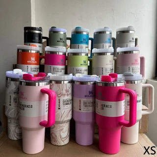 1180ML garrafa de água térmica com palha Stanl * e * Tumbler carro de grande capacidade salvando copo de aço inoxidável 3596