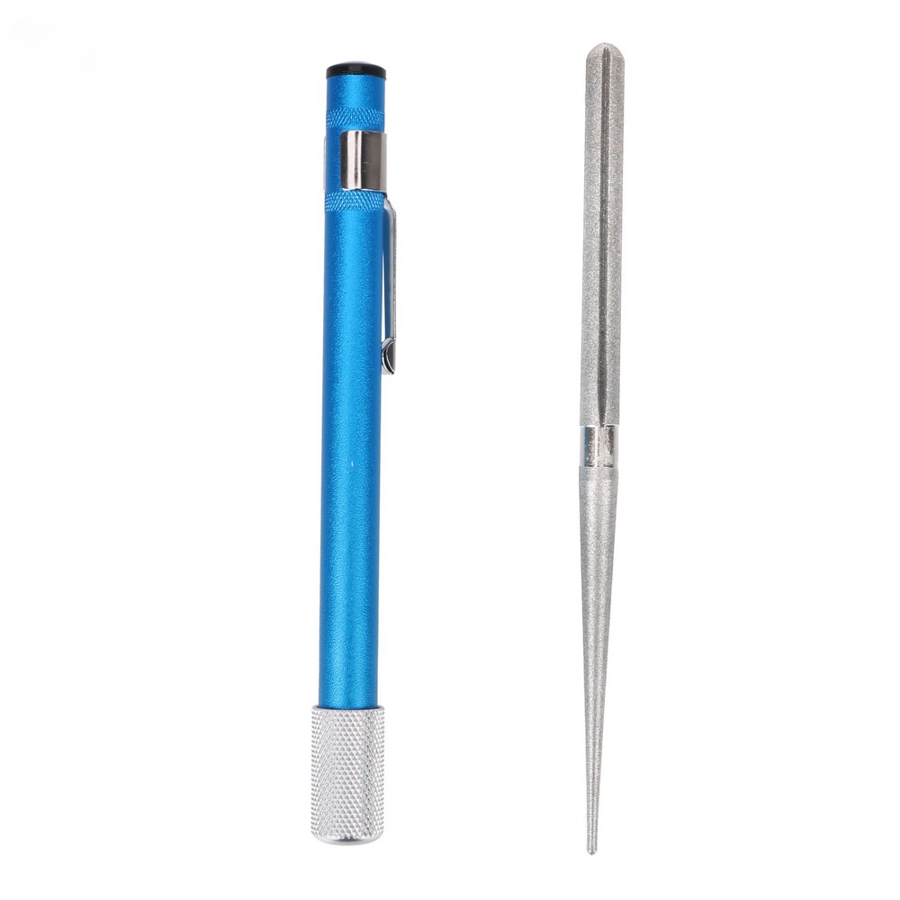 Para Afiador De Facas De Anzol Multiuso Em Forma De Caneta De Diamante Aço Carbono Com Revestimento Ferramenta Externa 1 Peça
