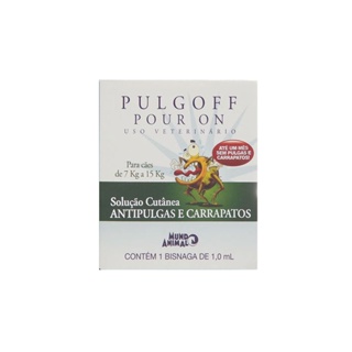 Pulgolff Antipulgas e Carrapatos Pour On para Cães de 7kg a 15kg Mundo Animal 1,0ml