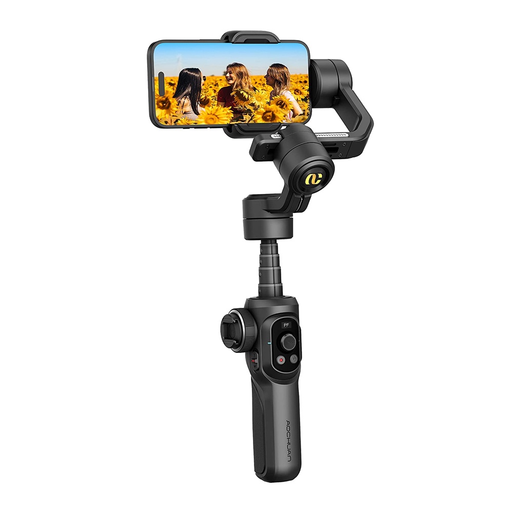 Gimbal Movil 3 Ejes AOCHUAN Estabilizador Cardán De 3 Ejes Para Sartphone  Sart X Pro Y Dji Osmo Mobile 6
