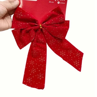 Laço De Enfeite 20/25 CM De Árvore De Natal Para Decoração De Festa De Natal