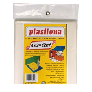 Lona plástica 4 x 3 mtransparente Plasitap