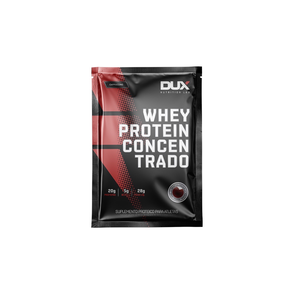 Whey Protein Concentrado (sachê) Cappuccino Dux Nutrition