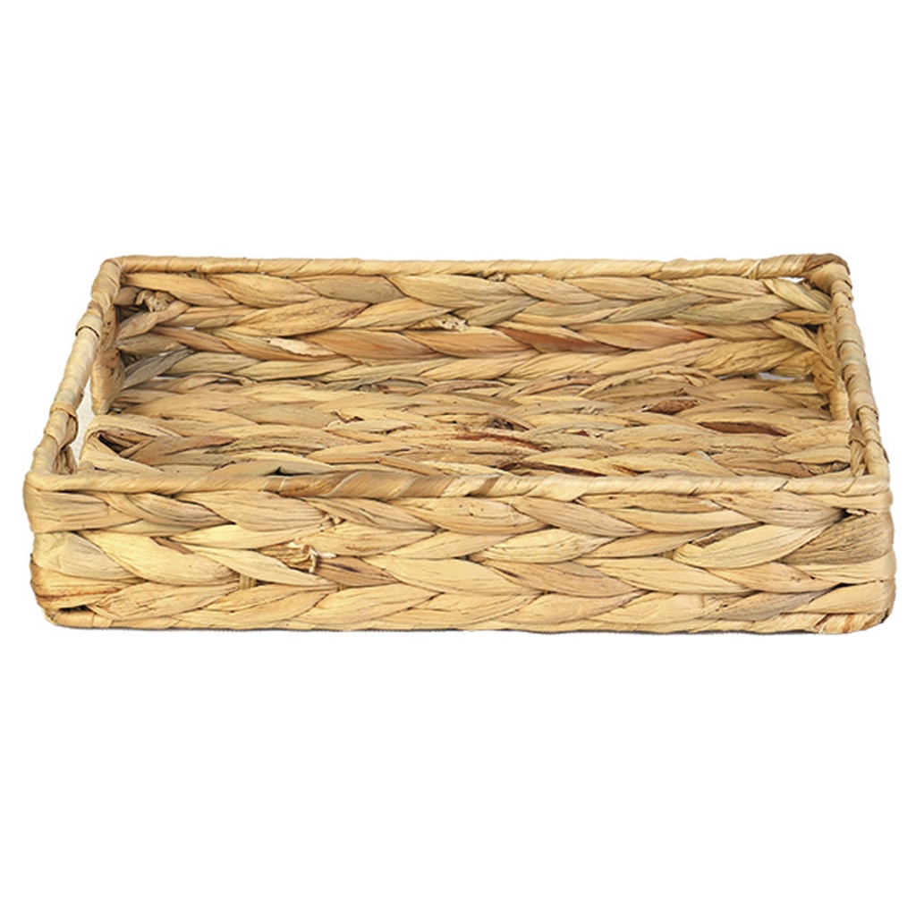 Bandeja Multiuso Fibra Natural Seagrass C/ Alça 35X25X6 CM