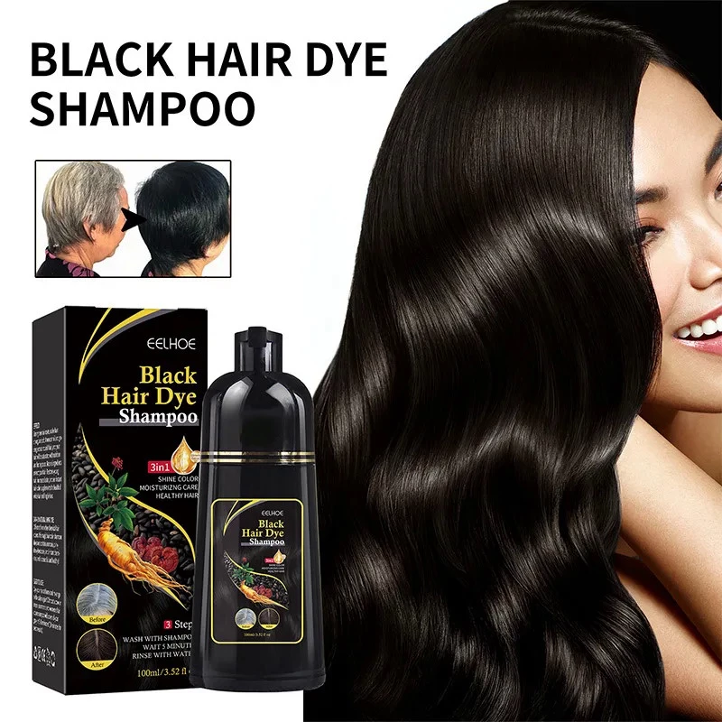 brimles shampoo tinta 3In1 Shampoo Sabonete Para Crescimento De Cabelos Polygonum Multiflorum Silicone Sem Alecrim
