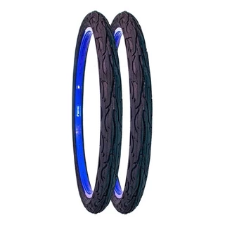 Par Pneu Bike Kenda Flame Aro 26x2.125 Balão Slick Bicicleta