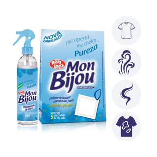 Kit Perfumador Tecido Sache Armario Pureza Mon Bijou Bombril