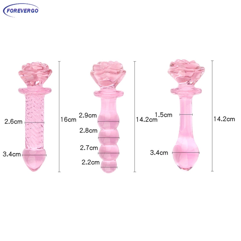 RE Gay Sex Products Butt Plug Vaginal Anal Vibrador De Estimulação Contas  De Vidro Cristal Dildo Penis | Shopee Brasil