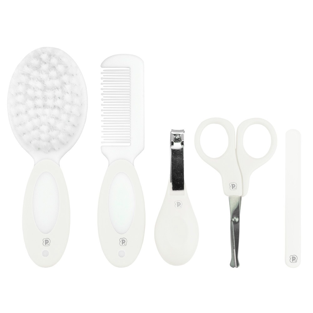 Kit Higiene Infantil Pimpolho 5 peças Branco