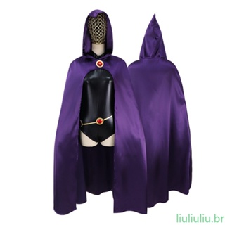 COSPLAY FANTASIA RAVENA RAVEN TEEN TITANS JOVENS TITÃS - NIPONCOSPLAY