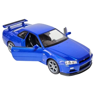 Miniatura De Ferro Nissan GT-R Skyline R34 18cm 1/24 Welly