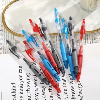 Caneta Gel 0,5mm, Caneta de imprensa, Preto, Vermelho, Azul, Tinta de assinatura, Caneta de escrita, Ferramentas de escritório, Material escolar