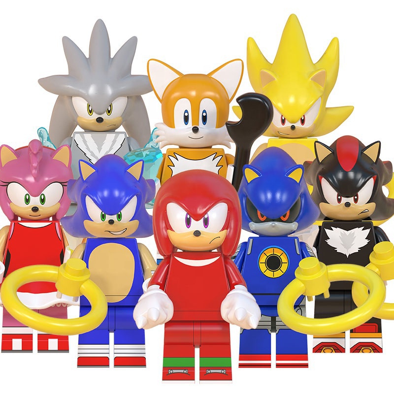 Sonic Series Minifigures Sonic Metal Sonic Nakkrusu Teirusu Shade ...
