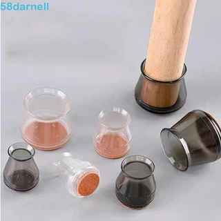 DARNELL 8pcs Capa De Pés De Cadeira , Redonda De Silicone , Borracha TPR Antiderrapante Com De Feltro Fundo
