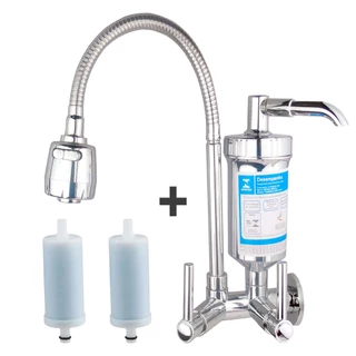 Torneira Gourmet Com Filtro Cozinha Parede Pia 1/4 De Volta 2070 + 1 Refil Extra 2070-R