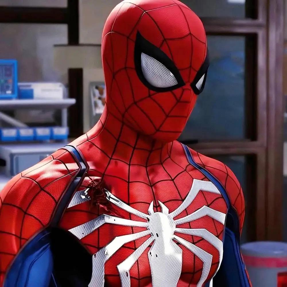 PS4 Insomniac Advanced Cosplay Fantasia De Halloween Super-Herói Peter Parker Para Adultos