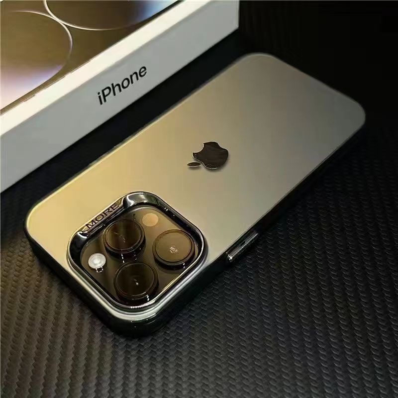 Nova Capa Cinza Mate Para iPhone 15 14 13 12 11 Pro Max Plus Gotas À Prova De Poeira Em Acrílico Duro Traseiro