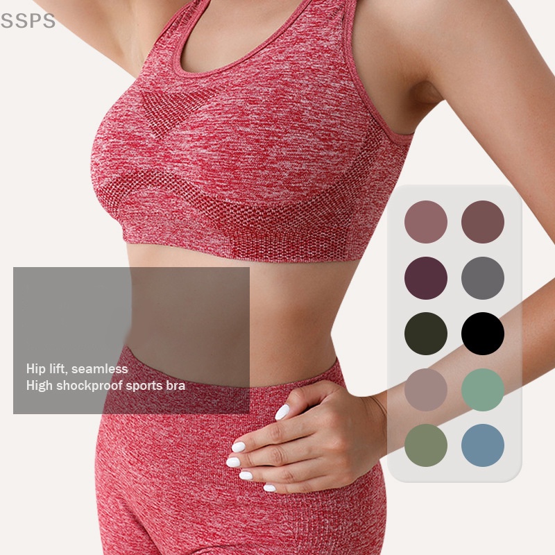  BRASSU 2pcs Fitness Tops Low Cut Beautiful Back Fitness Bra  Tight Elastic Yoga Sports Bra (Color : Grey, Size : M) : Clothing, Shoes &  Jewelry