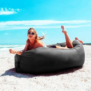 Puff Sofá Inflável Camping Colchonete Poltrona Ar Portátil Impermeável Acampamento Praia Piscina