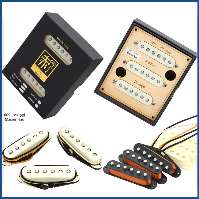 [Colheitas De Guitarra Humbucker Pickups Magnéticos De Bobina Única Acessórios Para Instrumentos Musicais Elétrica