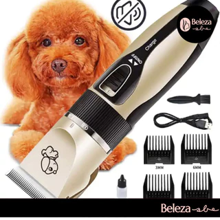 Máquina Para Tosar Cães e Gatos Silenciosa Sem Ruídos Bivolt Tosa Pet