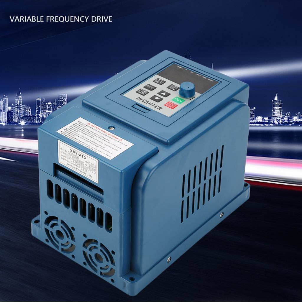 Hbhbhbhbb Variable Frequency Drive 380VAC 3A VFD Speed Controller for 3 ...