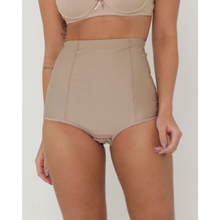 Cinta Modeladora Abdominal Com Abertura Bege Claro