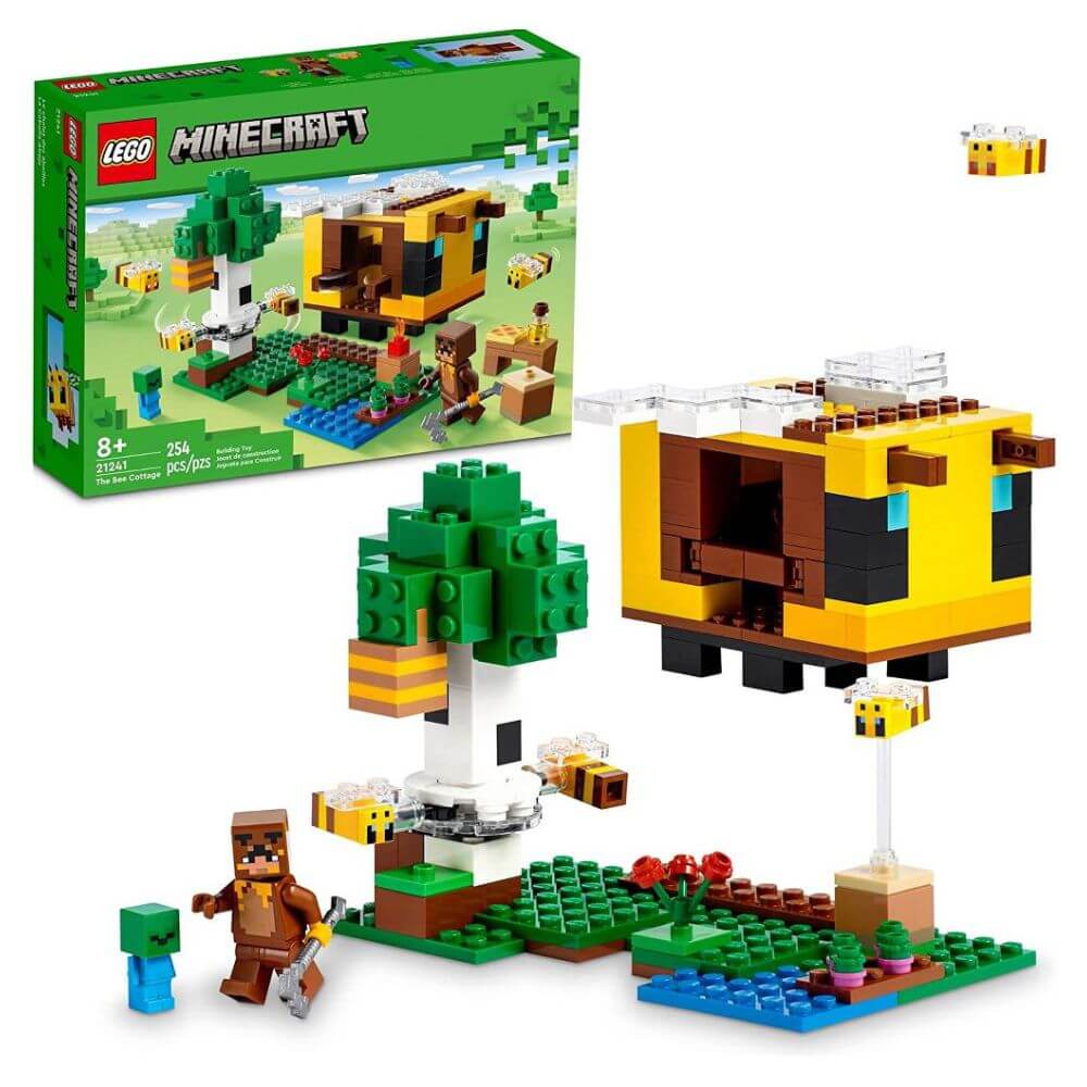 LEGO Minecraft Casa de Campo da Abelha 254 pcs 21241 Shopee Brasil