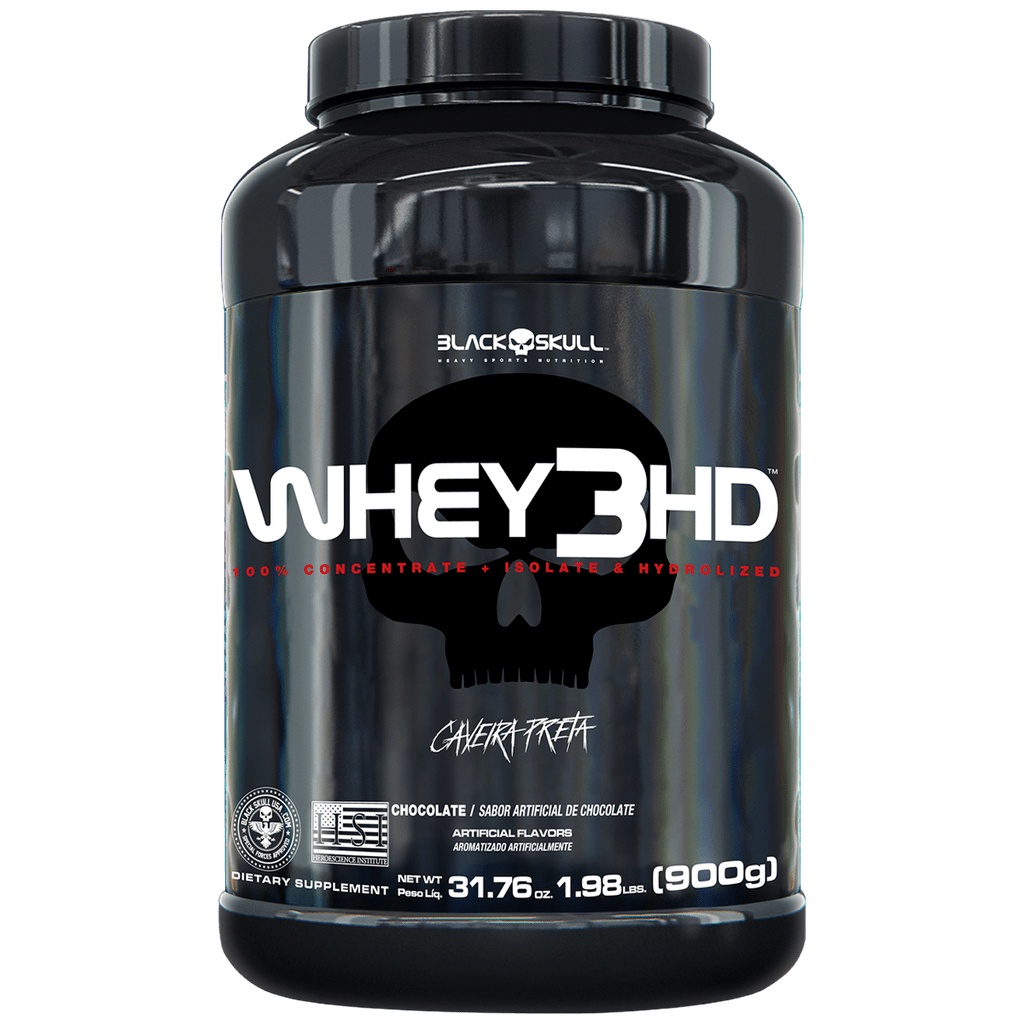 Whey 3hd Black Skull – 900g (wpc, Wpi E Wph)