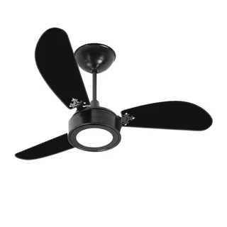 Ventilador de Teto New Light Led 6000k 3 Pas Preto 127v Ventidelta