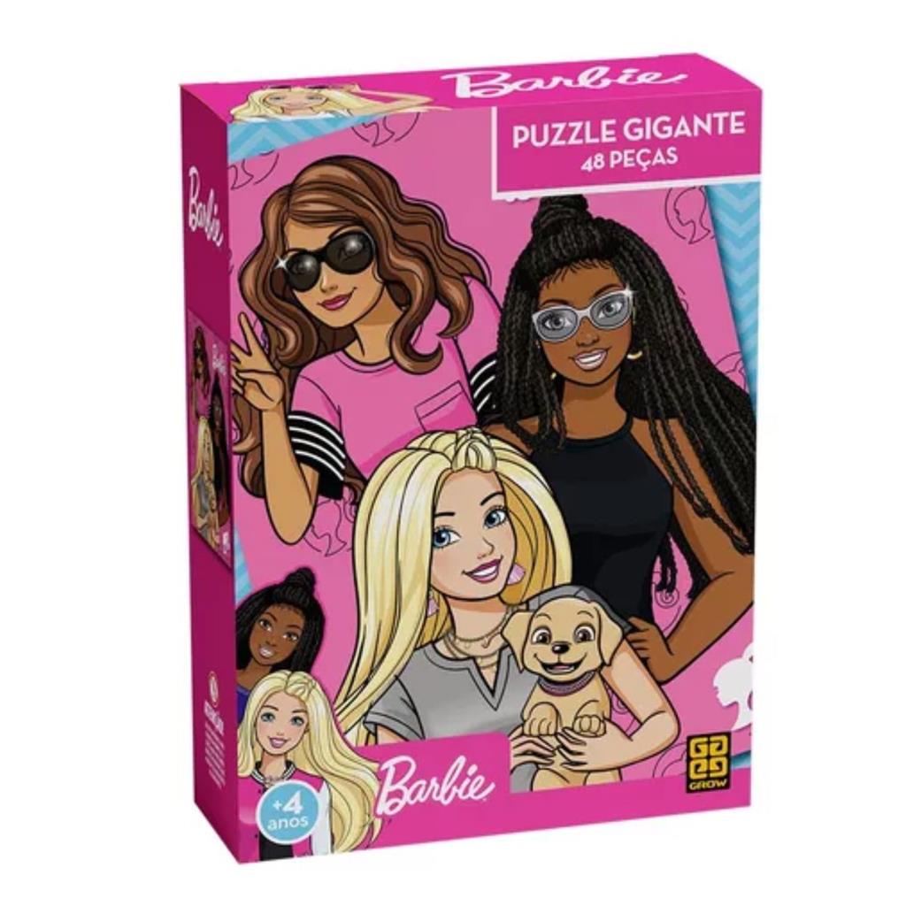 Quebra-Cabeca Puzzle Gigante 48 pecas Barbie - Grow | Shopee Brasil