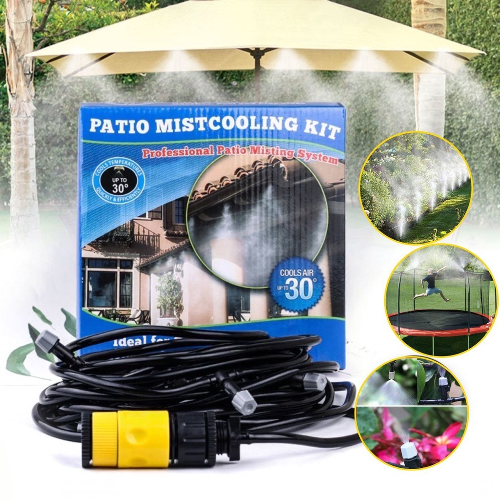 Kit de Irrigacao Jardim Varanda Mangueira Refrigeracao Nevoa