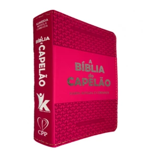 A Bíblia do Capelão | RC | Letra Hipergigante | Harpa Avivada e Corinhos | Capa PU | Luxo | Pink