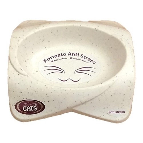 Comedouro Bebedouro Para Gato Design Oval Antistress 275 Gr