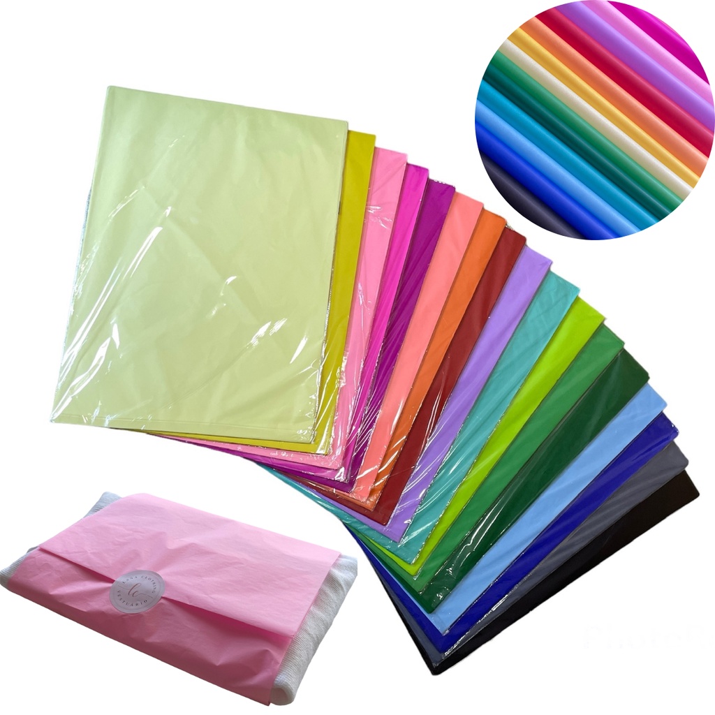 Papel De Seda Colorido Premium 60x48cm - 50 Folhas