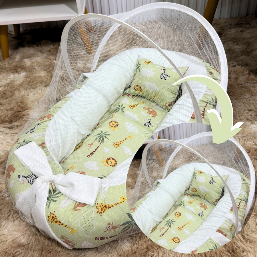 Mosquiteiro Portátil Universal para Ninho Bebê Tule Resistente Anti Insetos