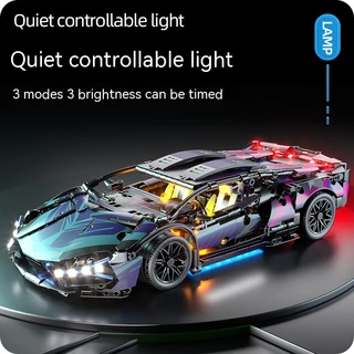 [CY Match Lego] Lego Compatível Lego Cyber Lamb Container Sports Car Controle Remoto de Carros Modelo de Bloco de Construção Educacional de Carros