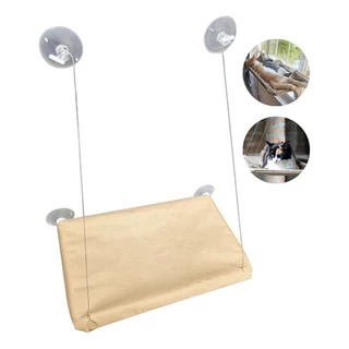 Cama Gato Pet Suspensa Janela Ventosa Reforçada Rede Confort