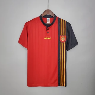 19996 Espanha Camisa De Futebol retro Casa