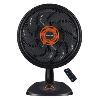 Ventilador de Mesa Mallory Max Control 140W, Controle Remoto, Silencioso, Hélice de 15 pás - PR-GR