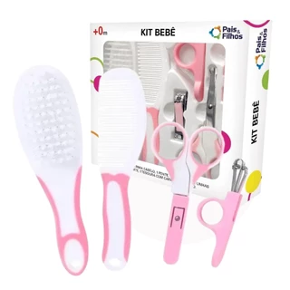 Kit Higiene Completo Com Escovinha Bebe Pais E Filhos Rosa em Oferta na Shopee