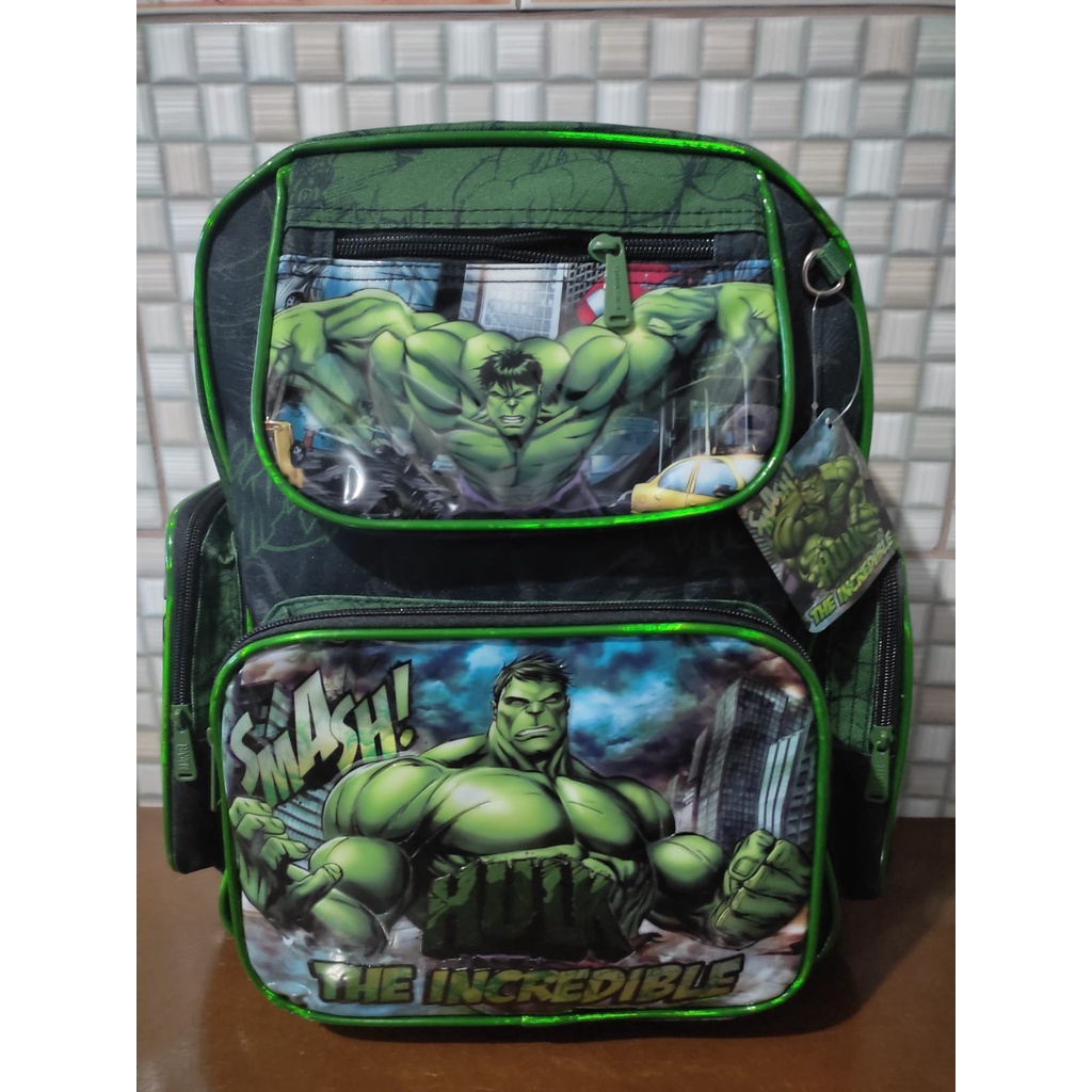 Mochila De Costas Infantil O Incrível Hulk - Grande | Shopee Brasil