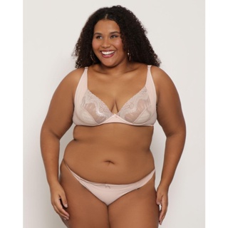 Sutiã Plus Size Avulso Base Sem Bojo Bege
