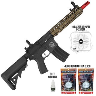 Rifle Elétrico Rossi Ar15 Neptune + 4K BBS Velozter 0.12g