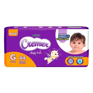Fralda Descartável Cremer Magic Care Tamanho G - Embalagem com 44 Fraldas